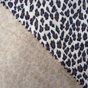 Strikket Print Suede Fabric