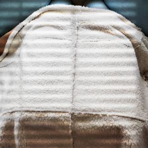 One Side Hyggelig Sherpa Fleece Tæppe